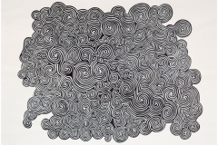 Labyrinth, watercolour, 110x200 cm, 2011
