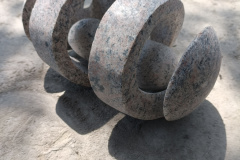 Spiral Cocoon, granite, 15x20 cm, 2024