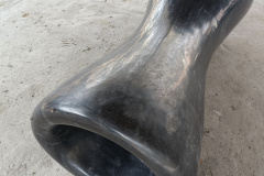 Wormhole, granite, 84x38, 2025